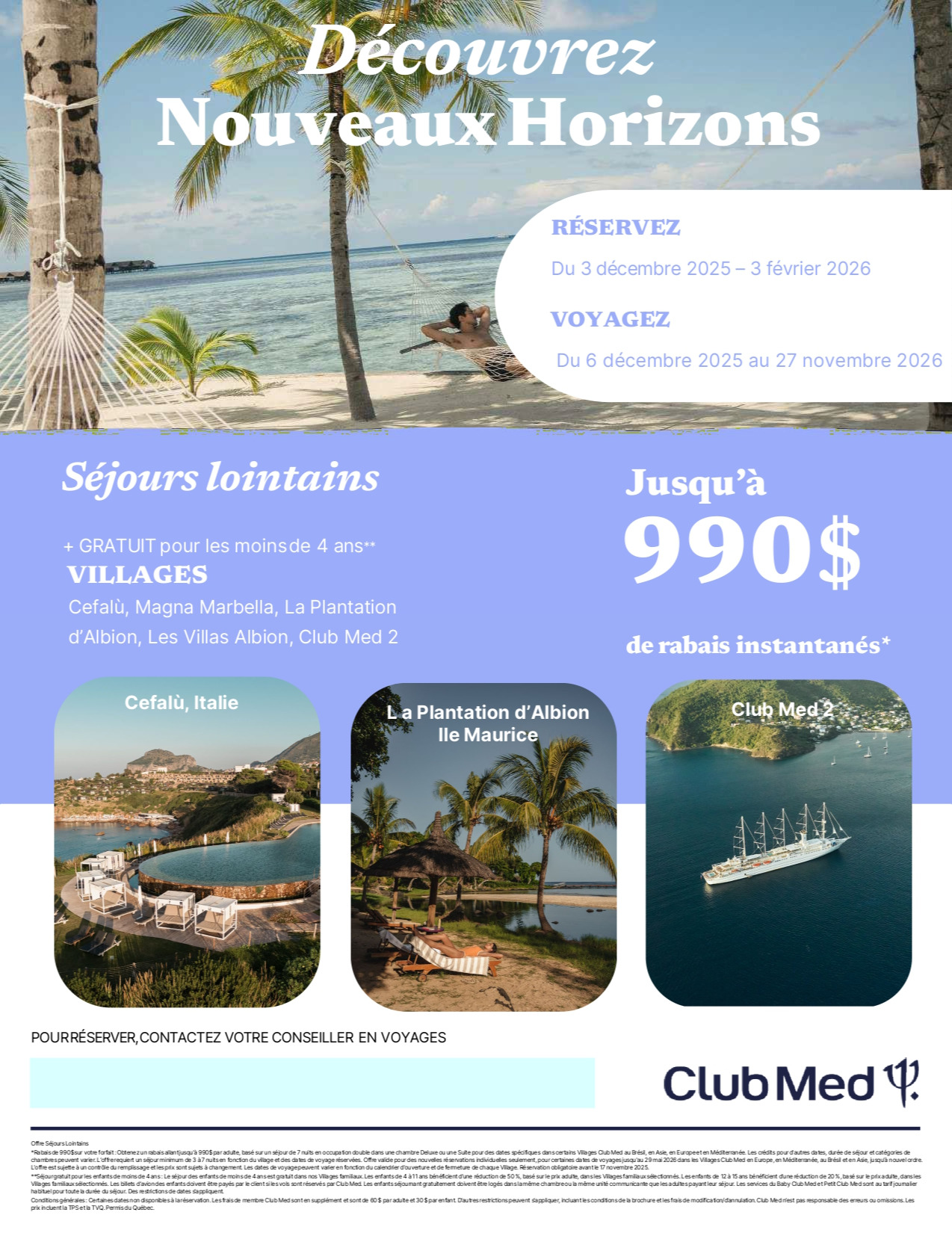 Promotions Club Med Offre Séjours Lointains Jusqu