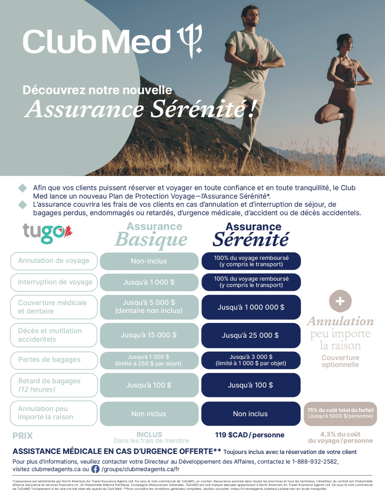 Programme d'assistance médicale Club Med CLUB MED PROMOTION Flyer SECTION-6 FR