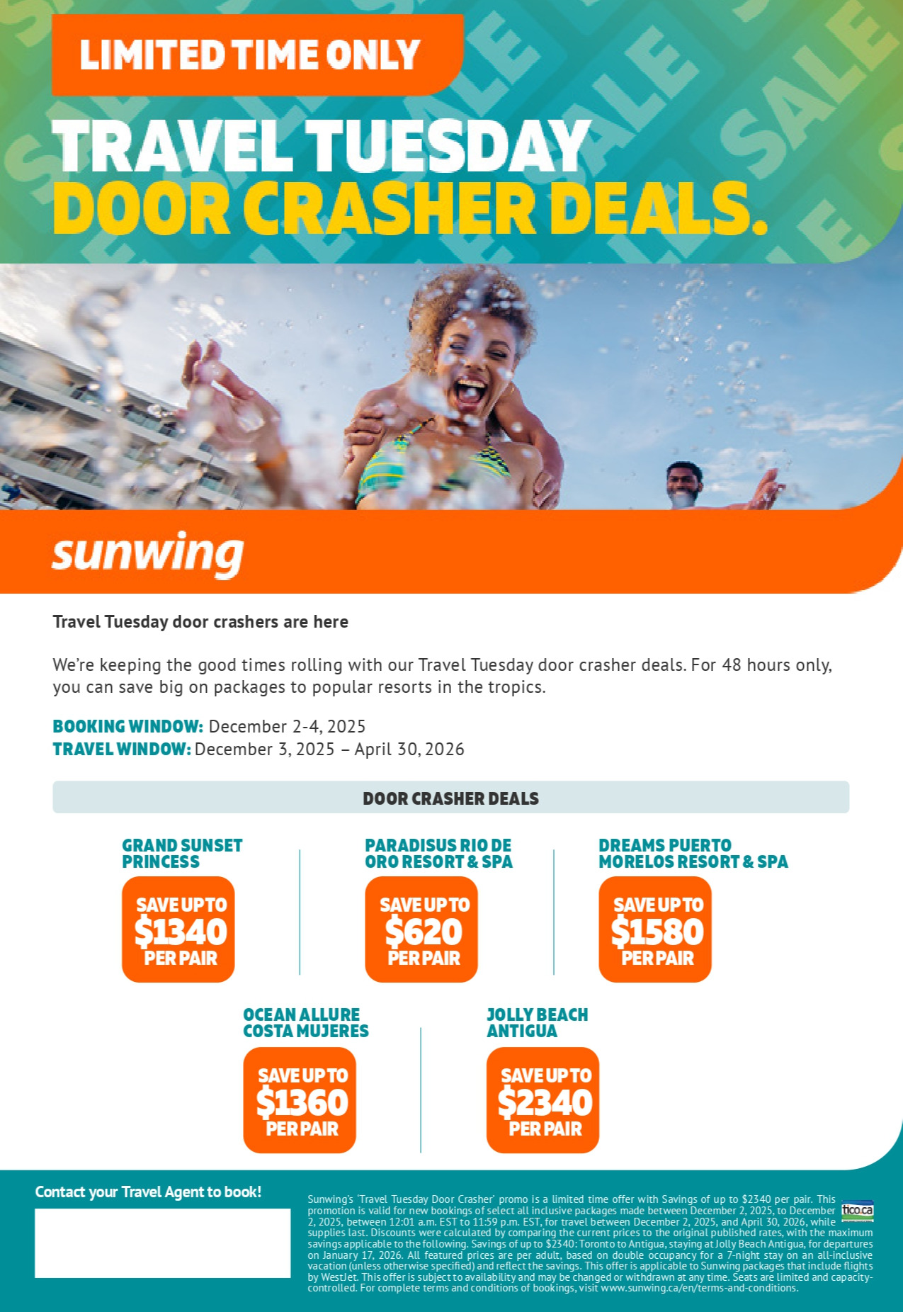 Sunwing Vacations Promotion Travel Tuesday with Voyages Aqua Terra Mascouche Sunwing Vacations Promotion Travel Tuesday with Voyages Aqua Terra Mascouche